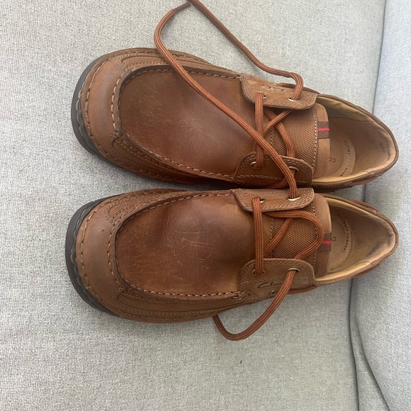 Clarks Leather Boat Shoes - Picture 7 of 14